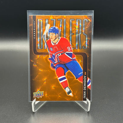 2025-26 Upper Deck Series 1 IVAN DEMIDOV #DZ-18 Dazzlers Orange RC