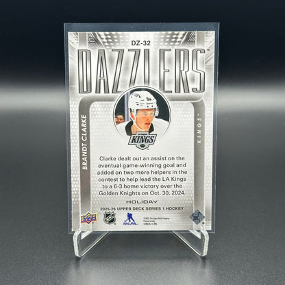 2025-26 Upper Deck Series 1 BRANDT CLARKE #DZ-32 Dazzlers Holiday