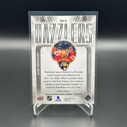 2025-26 Upper Deck Series 1 SAM REINHART #DZ-6 Dazzlers Holiday