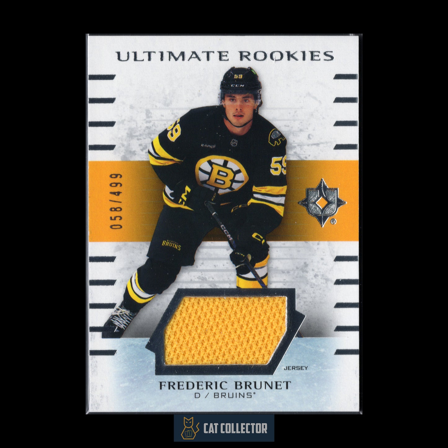 2025-26 UD Ultimate Collection FREDERIC BRUNET #111 Ultimate Rookies Jersey RC /499