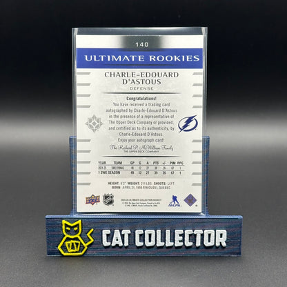 2025-26 UD Ultimate Collection CHARLE-EDOUARD D'ASTOUS #140 Ultimate Rookies RC /299 Auto
