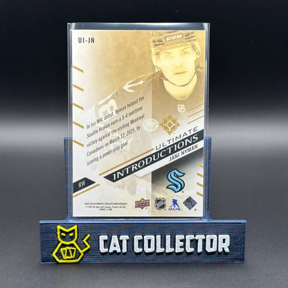 2025-26 UD Ultimate Collection JANI NYMAN #UI-JN Ultimate Introductions RC