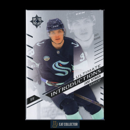 2025-26 UD Ultimate Collection JANI NYMAN #UI-JN Ultimate Introductions RC