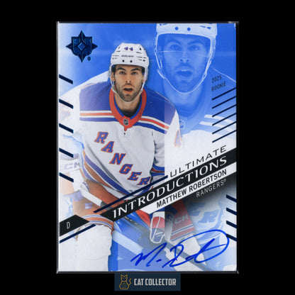 2025-26 UD Ultimate Collection MATTHEW ROBERTSON #UI-MR Ultimate Introductions Auto RC