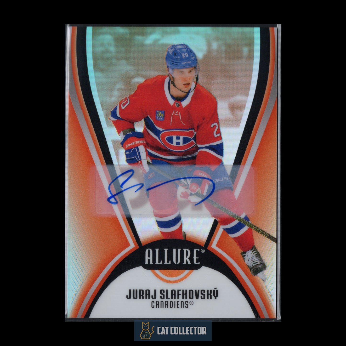 2025-26 UD Allure JURAJ SLAFKOVSKY #26 Red Rainbow Auto