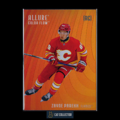 2025-26 Upper Deck Allure ZAYNE PAREKH #CF-11 Color Flow Red-Orange RC