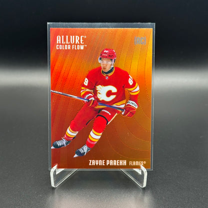2025-26 Upper Deck Allure ZAYNE PAREKH #CF-11 Color Flow Red-Orange RC