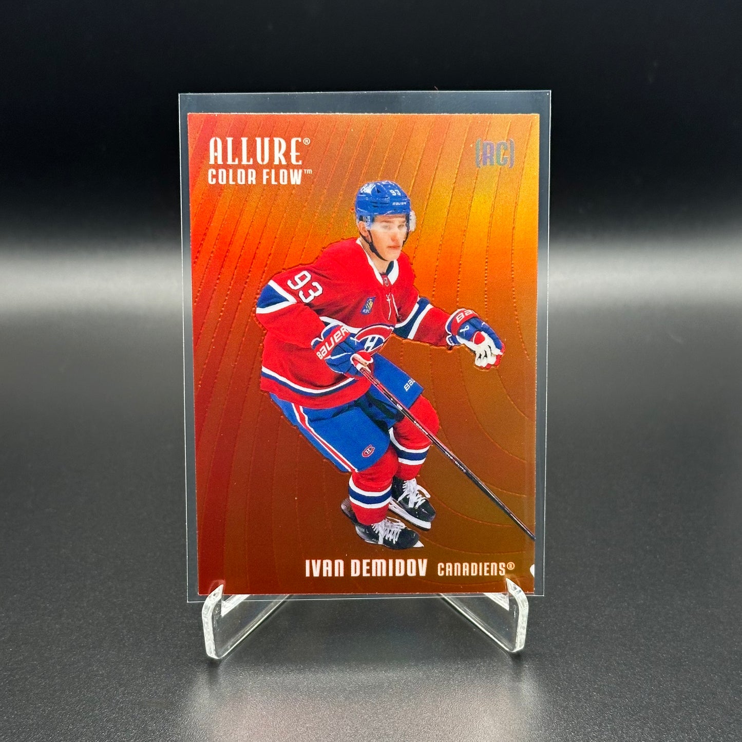 2025-26 Upper Deck Allure IVAN DEMIDOV #CF-22 Color Flow Red-Orange Rookie RC