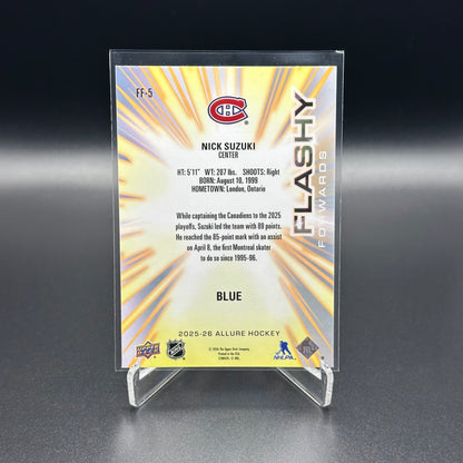2025-26 Upper Deck Allure NICK SUZUKI #FF-5 Flashy Fowards Blue