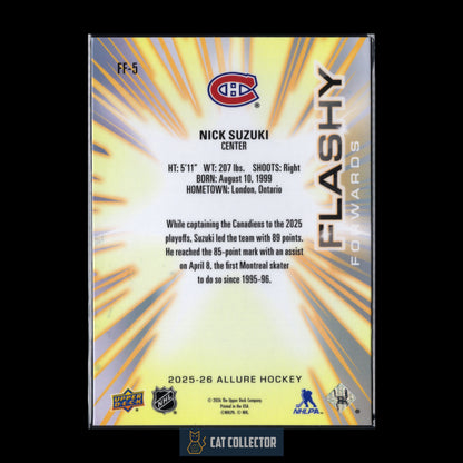 2025-26 Upper Deck Allure NICK SUZUKI #FF-5 Flashy Fowards