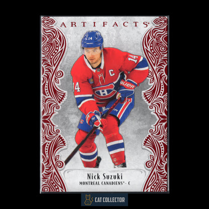 2025-26 UD Artifacts NICK SUZUKI #101 Ruby Red /599