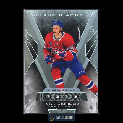 2025-26 Upper Deck Black Diamond IVAN DEMIDOV #BDB-ID Diamond Relics Parallel Rookies Quad RC 1/5