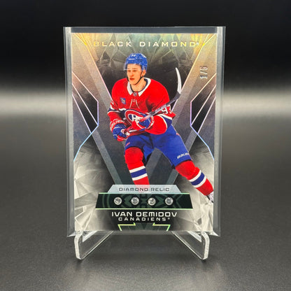 2025-26 Upper Deck Black Diamond IVAN DEMIDOV #BDB-ID Diamond Relics Parallel Rookies Quad RC 1/5