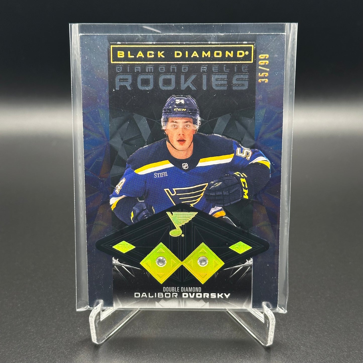 2025-26 UD Black Diamond DALIBOR DVORSKY #BDR-DV Diamond Relic Rookies RC /99