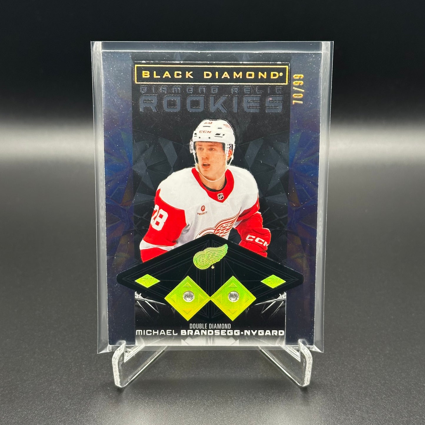 2025-26 UD Black Diamond MICHAEL BRANDSEGG-NYGARD #BDR-MB Diamond Relic Rookies RC /99
