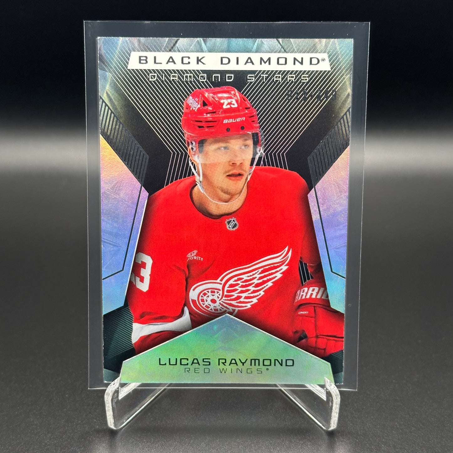 2025-26 UD Black Diamond LUCAS RAYMOND #BDS-LH Diamond Stars /249