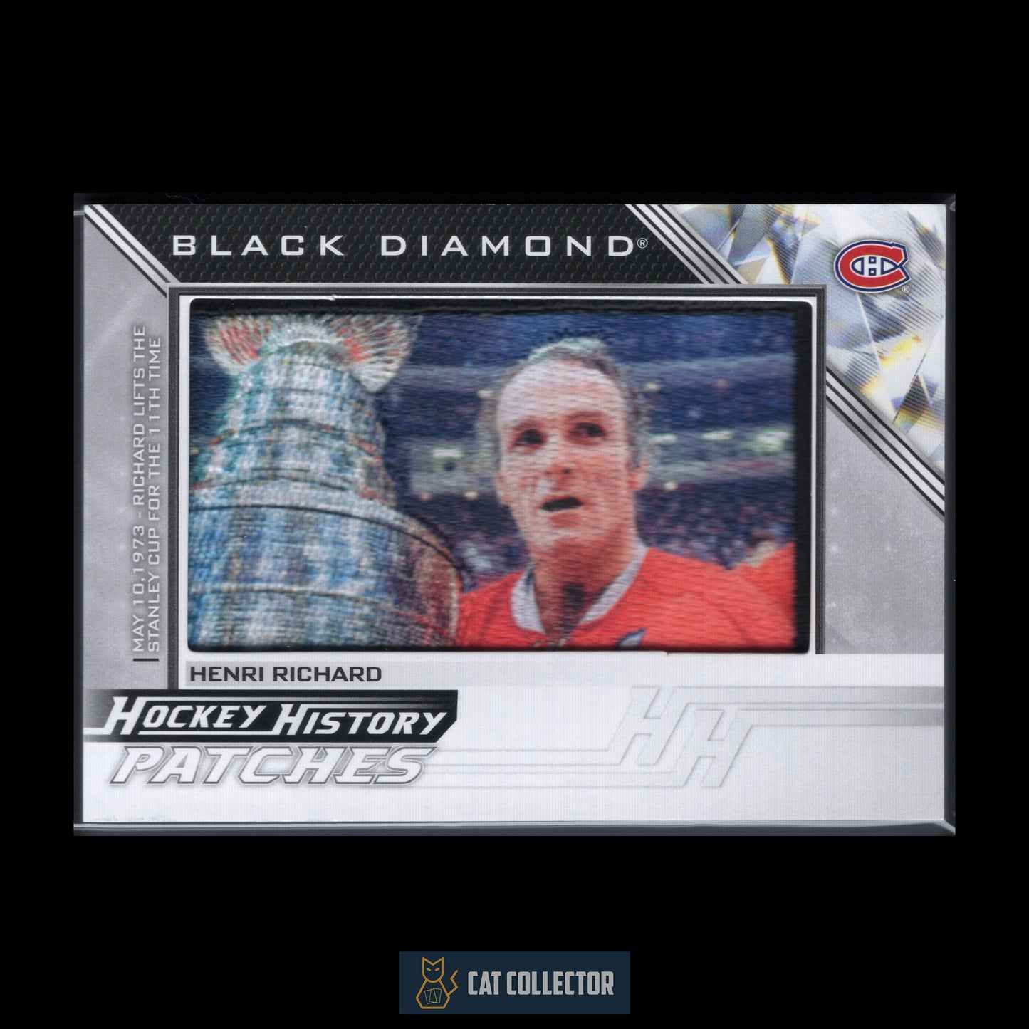 2025-26 Upper Deck Black Diamond HENRI RICHARD #HHP-HR Hockey History Patches