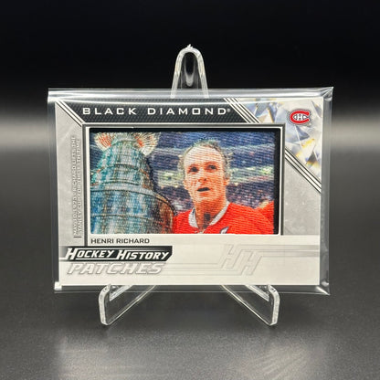 2025-26 Upper Deck Black Diamond HENRI RICHARD #HHP-HR Hockey History Patches