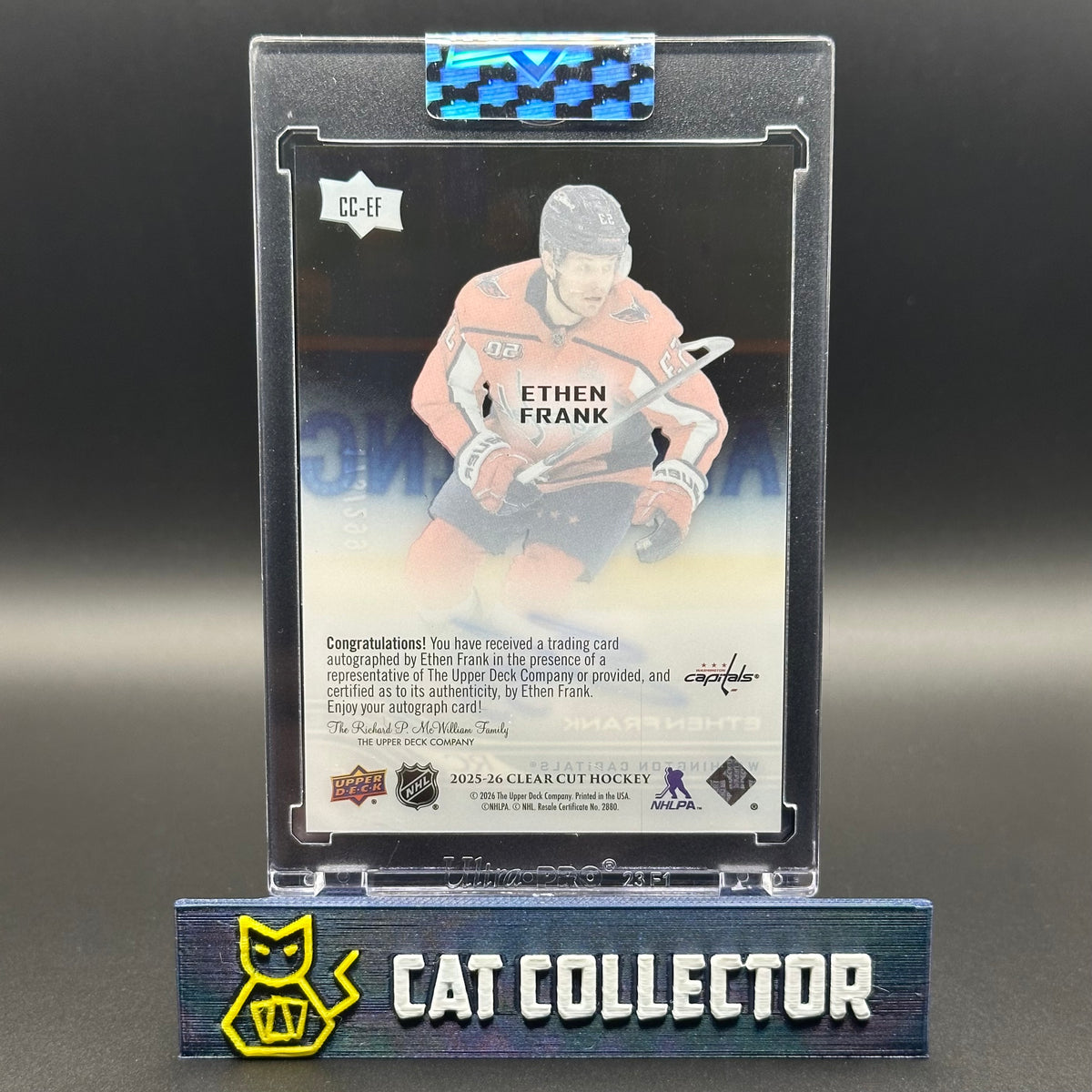2025-26 UD Clear Cut ETHEN FRANCK #CC-EF Rookie RC /299 Auto