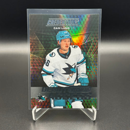 2025-26 Upper Deck Credentials CAM LUND #127 Debut Ticket Access RC /999