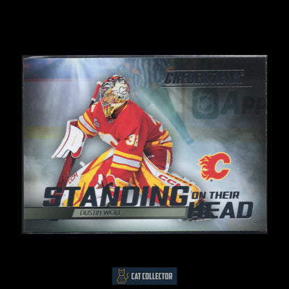 2025-26 Upper Deck Credentials DUSTIN WOLF #SH-13 Standing On Their Head