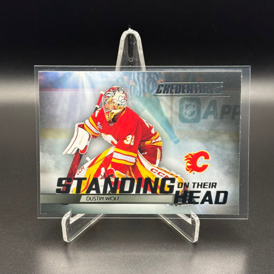 2025-26 Upper Deck Credentials DUSTIN WOLF #SH-13 Standing On Their Head