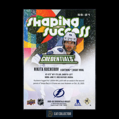 2025-26 Upper Deck Credentials NIKITA KUCHEROV #SS-21 Shaping Success