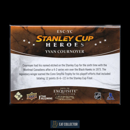 2025-26 Upper Deck Black Diamond YVAN COURNOYER #ESC-YG Stanley Cup Heroes /299