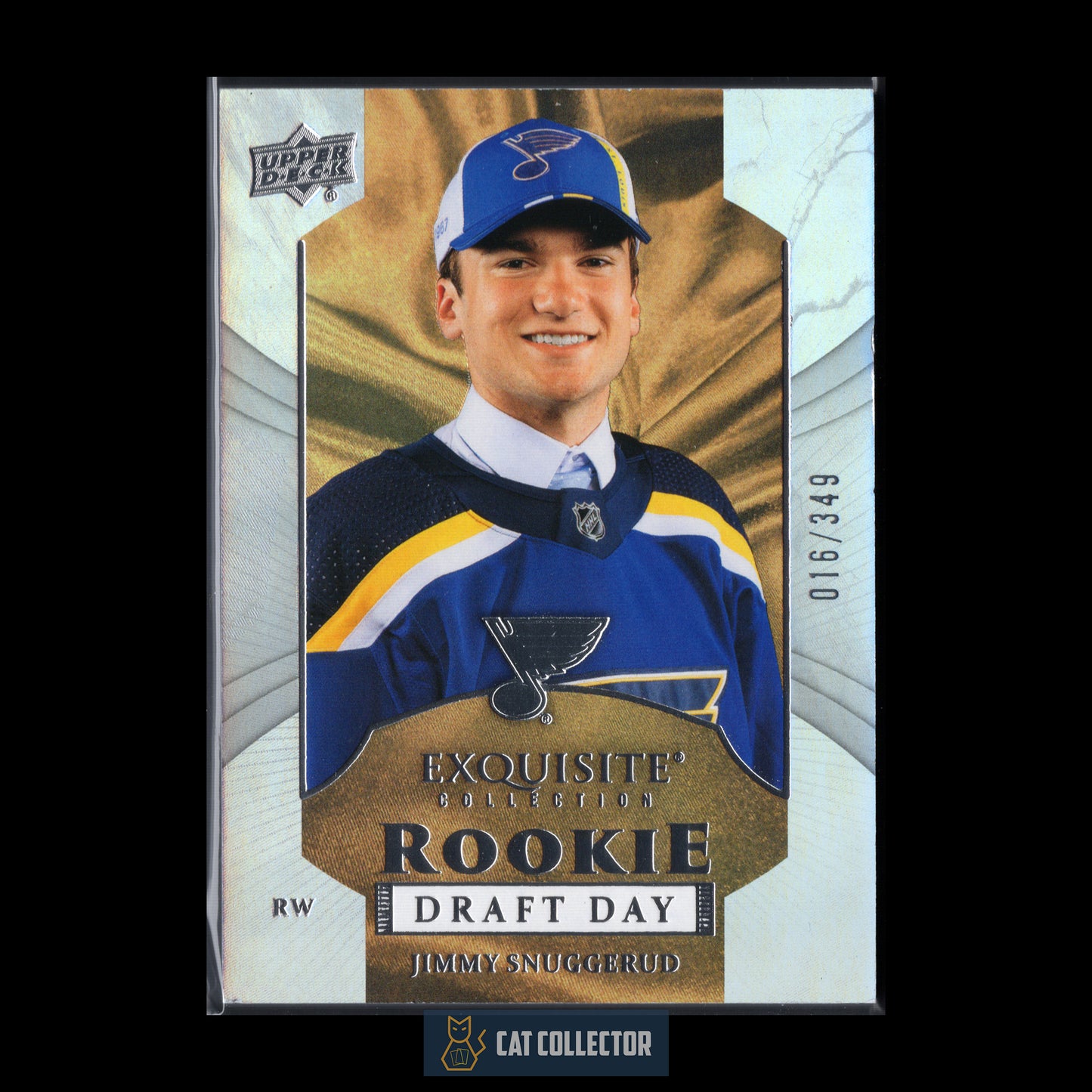 2025-26 Upper Deck Exquisite Collection JIMMY SNUGGERUD #RDD-JS Rookie Draft Day RC /349