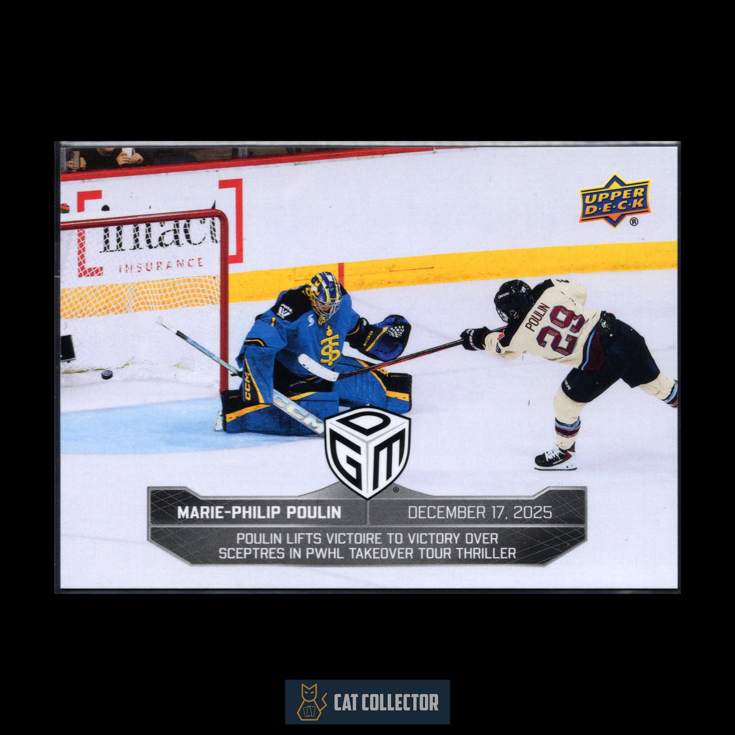 2025-26 UD PWHL Game Dated Moments MARIE-PHILIP POULIN #11