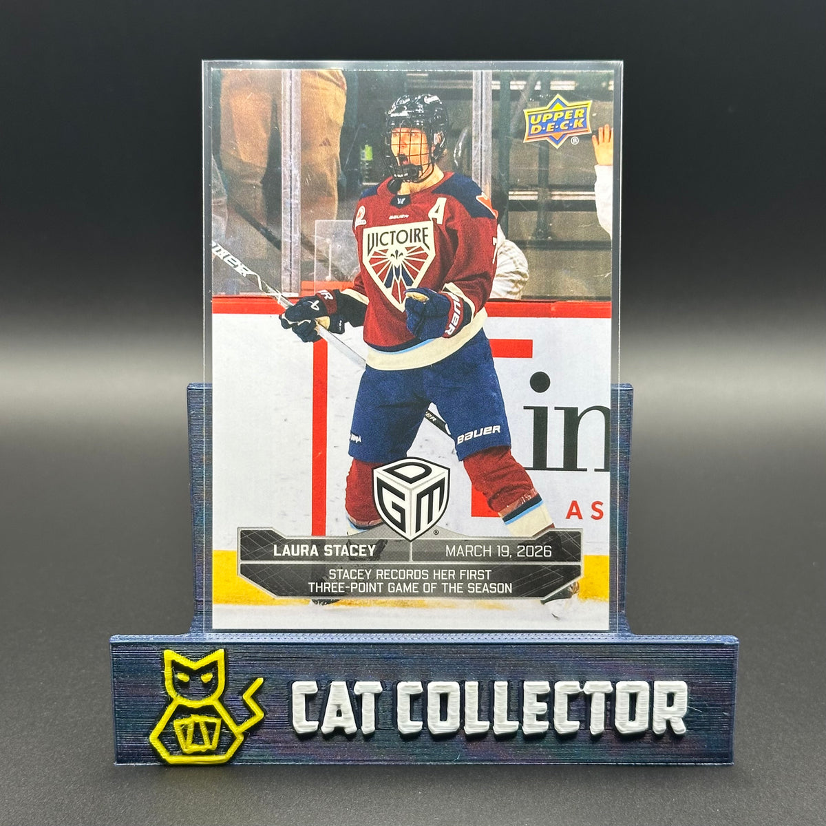 2025-26 UD Game Dated Moments PWHL LAURA STACEY #45