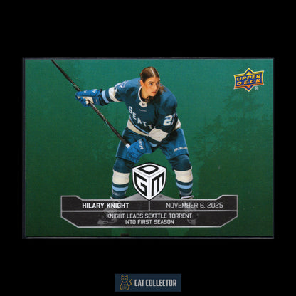 2025-26 UD PWHL Game Dated Moments HILARY KNIGHT #PRE-2