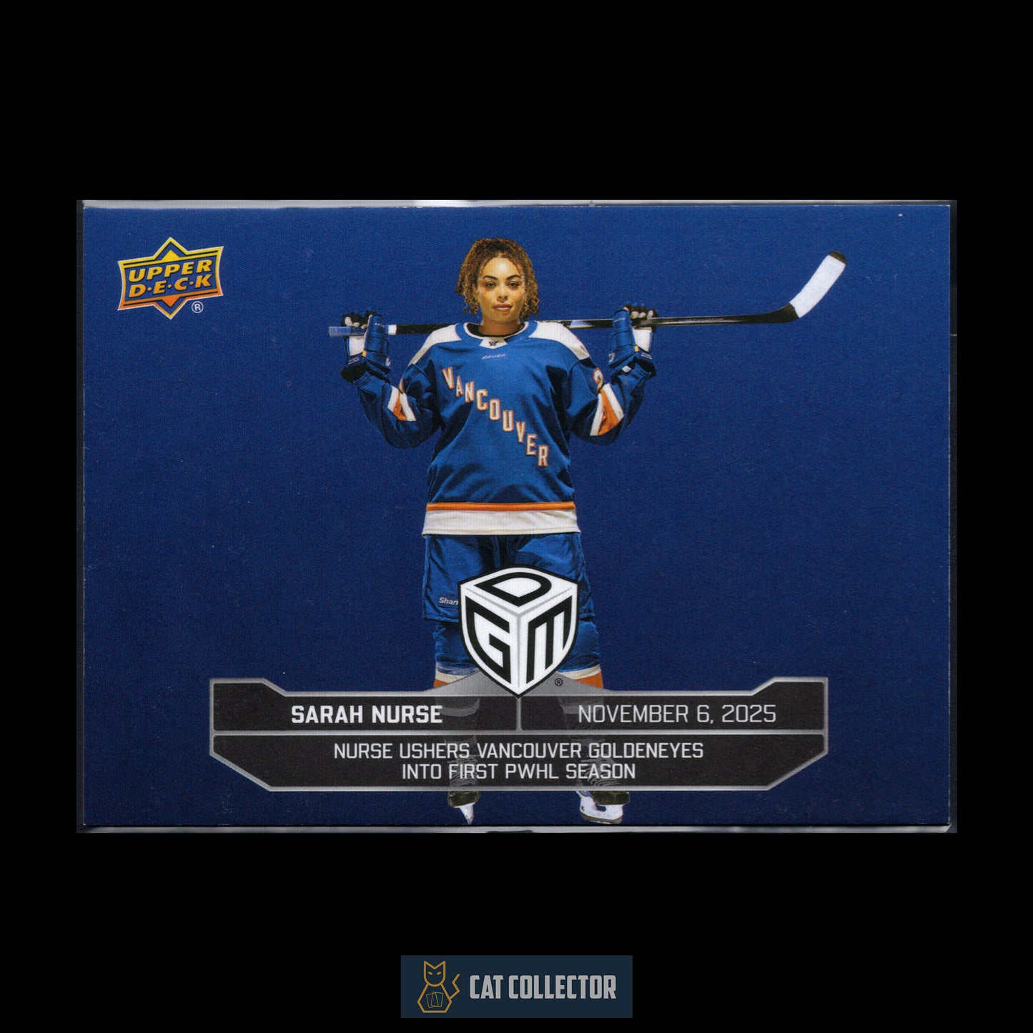 2025-26 UD PWHL Game Dated Moments SARAH NURSE #PRE-4
