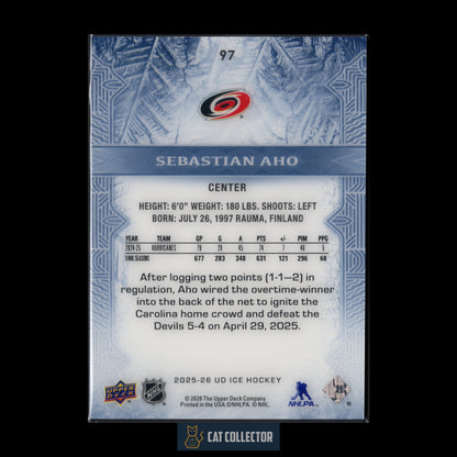 2025-26 UD Ice SEBASTIAN AHO #97