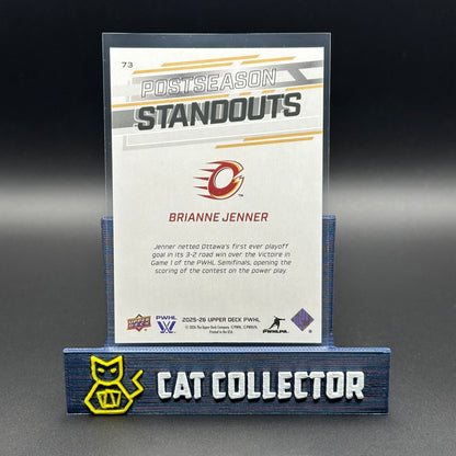 2025-26 UD PWHL BRIANNE JENNER #73 Postseason Standouts Deluxe /250