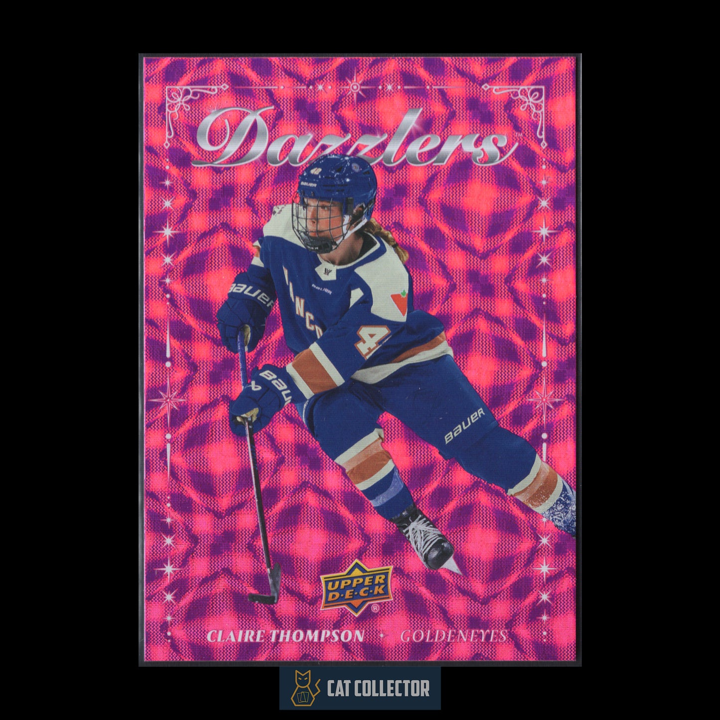 2025-26 UD PWHL CLAIRE THOMPSON #DZ-18 Dazzlers Pink