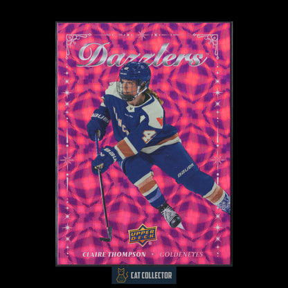 2025-26 UD PWHL CLAIRE THOMPSON #DZ-18 Dazzlers Pink