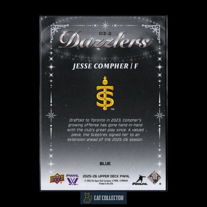 2025-26 UD PWHL JESSE COMPHER #DZ-2 Dazzlers Blue