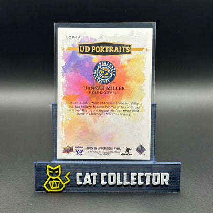 2025-26 UD PWHL HANNAH MILLER #UDP-14 UD Portraits