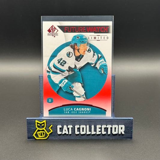 2025-26 UD SP Authentic LUCA CAGNONI #125 Future Watch Limited Red RC