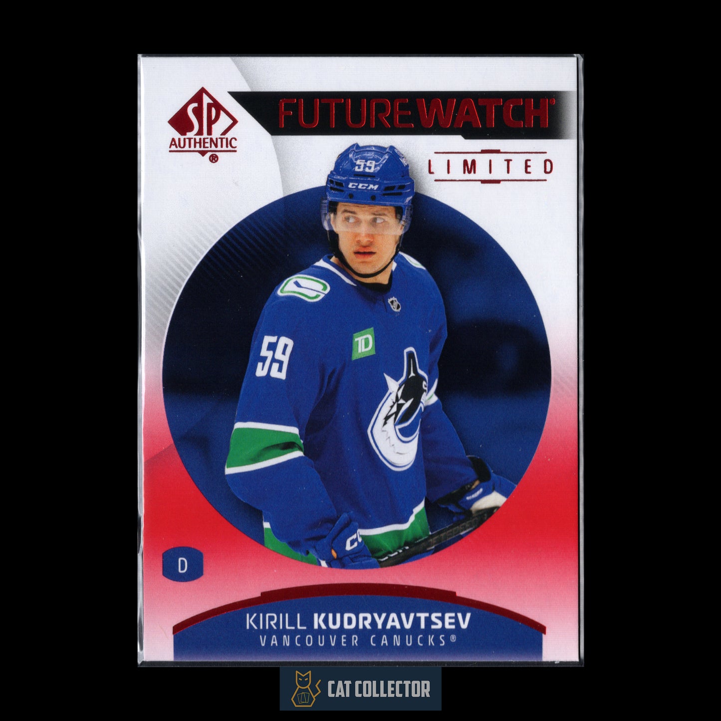 2025-26 UD SP Authentic KIRILL KUDRYAVTSEV #148 Future Watch Limited Red RC