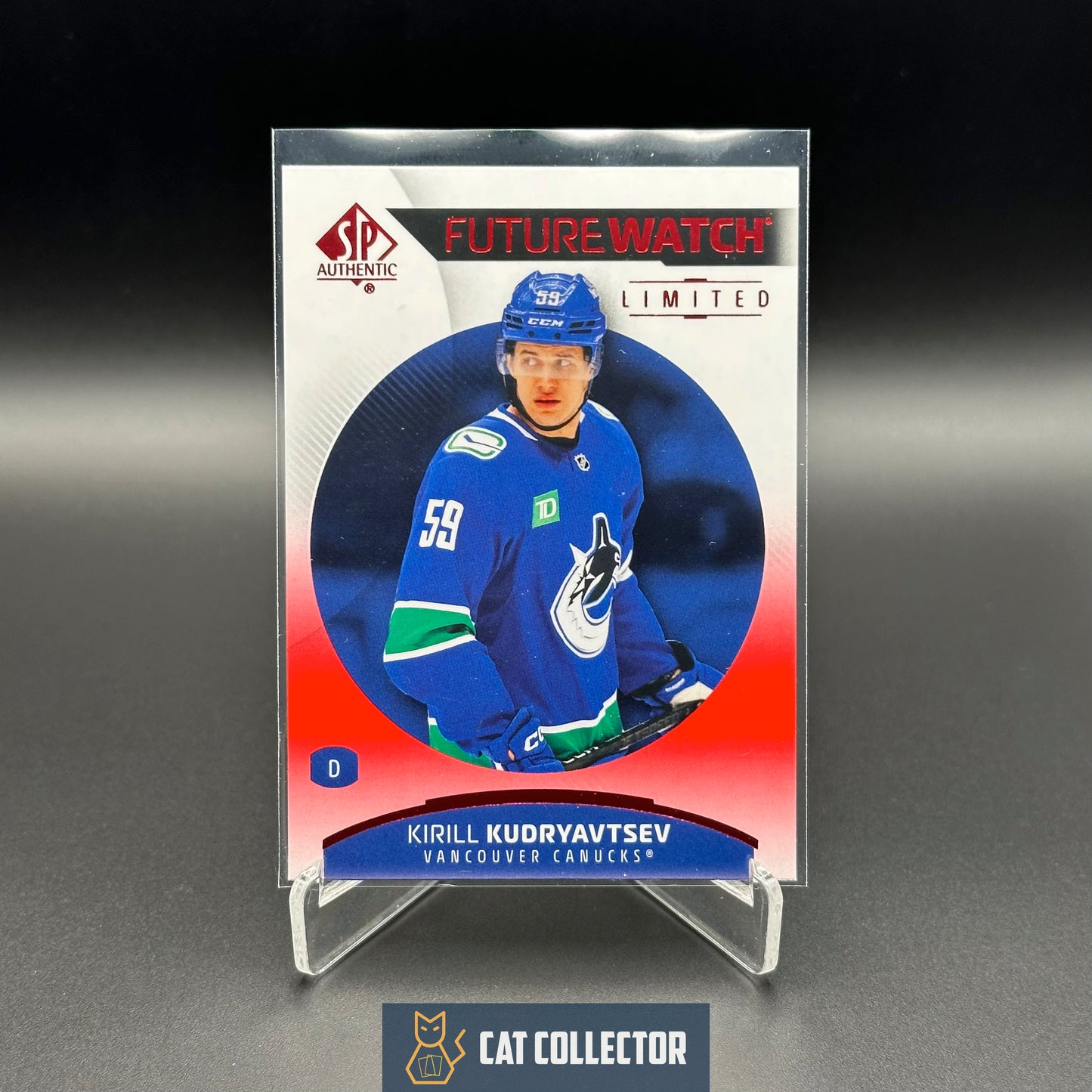 2025-26 UD SP Authentic KIRILL KUDRYAVTSEV #148 Future Watch Limited Red RC