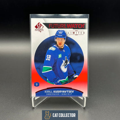 2025-26 UD SP Authentic KIRILL KUDRYAVTSEV #148 Future Watch Limited Red RC