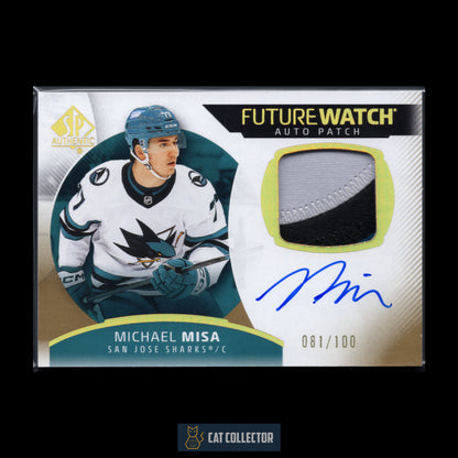 2025-26 UD SP Authentic MICHAEL MISA #169 Future Watch Auto Patch /100
