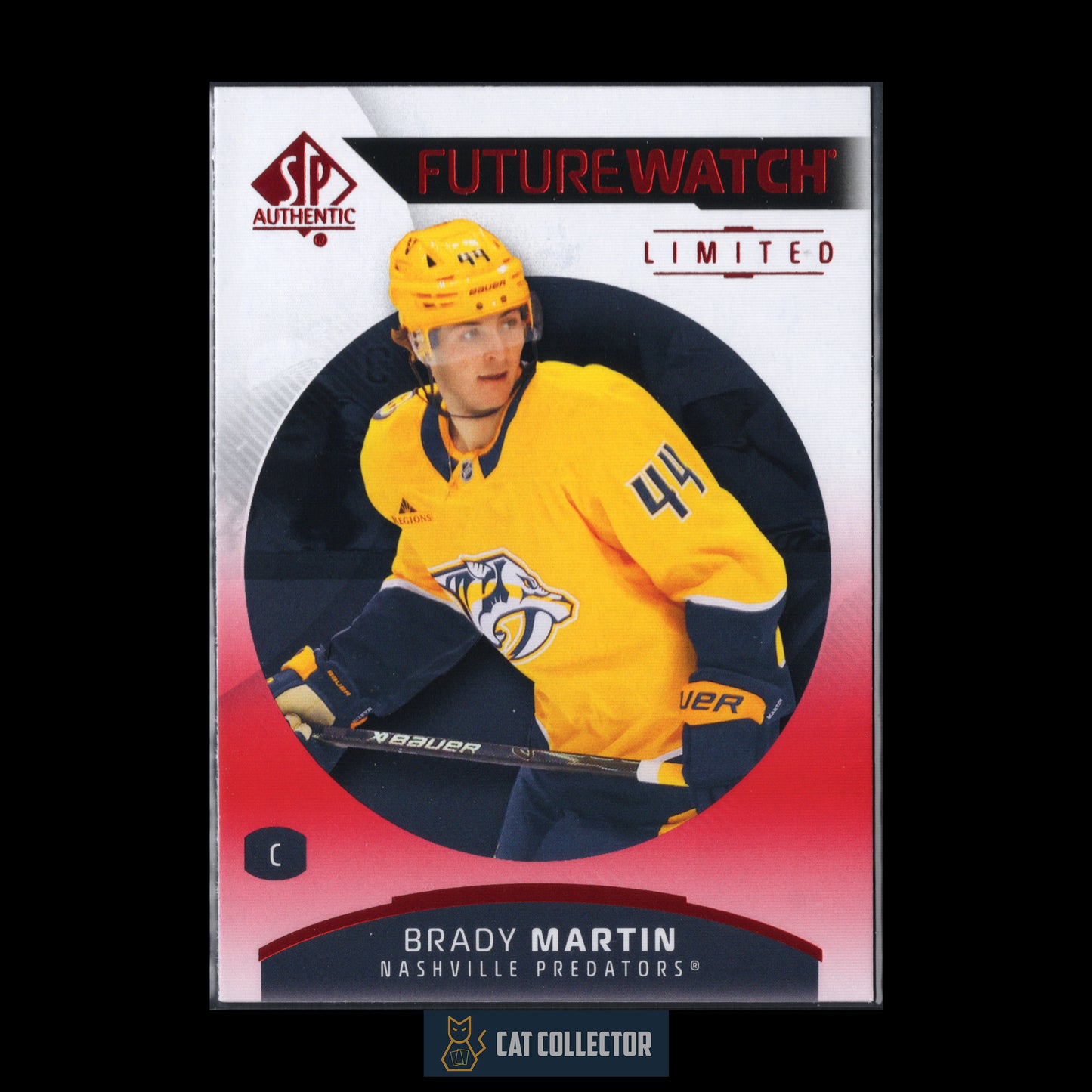 2025-26 UD SP Authentic BRADY MARTIN #171 Future Watch Limited Red RC