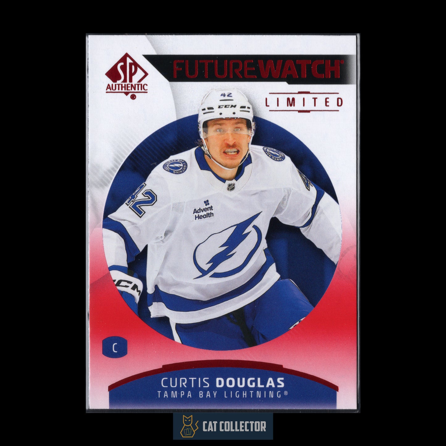 2025-26 UD SP Authentic CURTIS DOUGLAS #184 Future Watch Limited Red RC