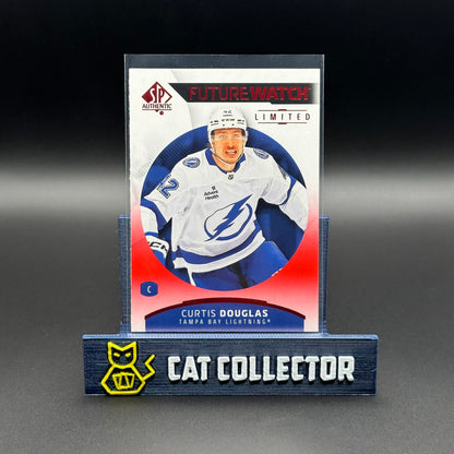 2025-26 UD SP Authentic CURTIS DOUGLAS #184 Future Watch Limited Red RC