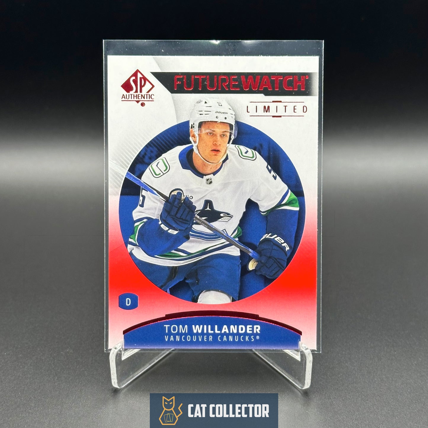 2025-26 UD SP Authentic TOM WILLANDER #200 Future Watch Limited Red RC