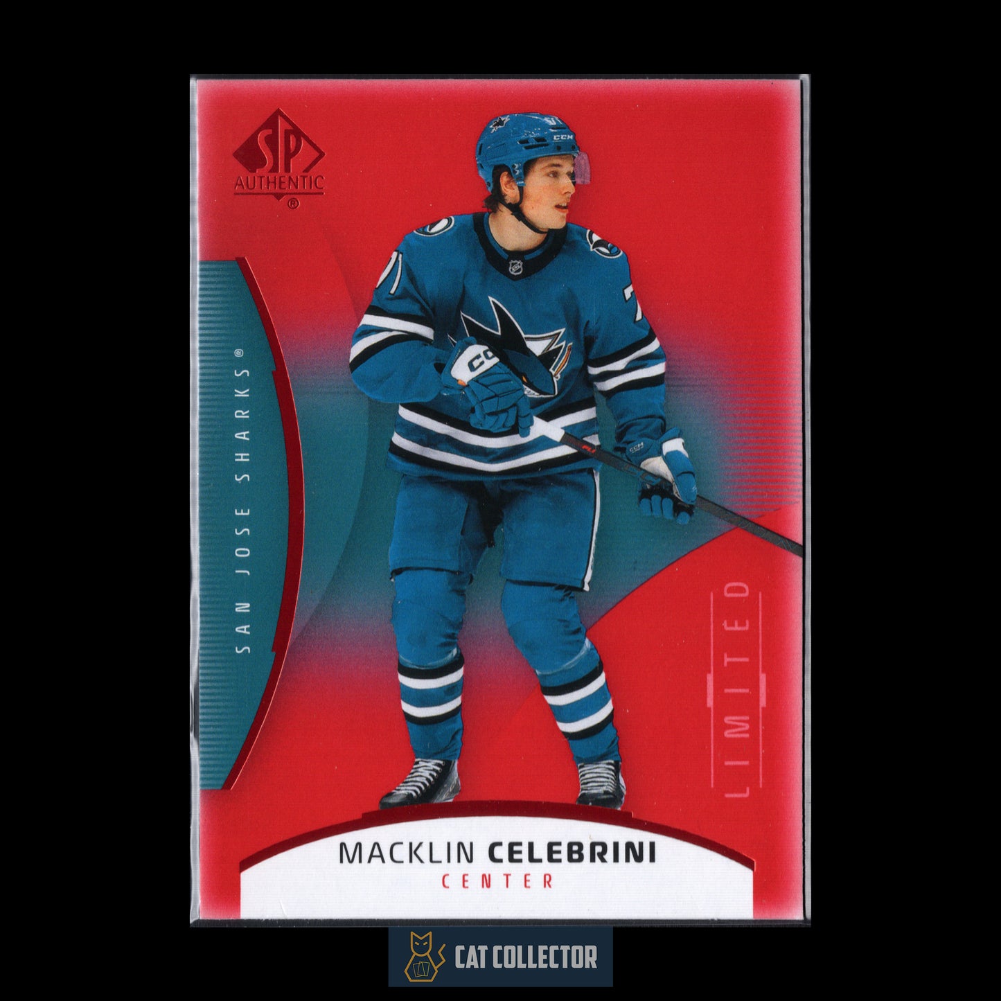 2025-26 UD SP Authentic MACKLIN CELEBRINI #26 Limited Red