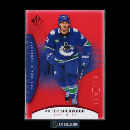 2025-26 UD SP Authentic KIEFER SHERWOOD #81 Limited Red